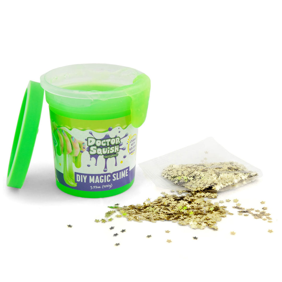 Boti Doctor Squish Slijm Voordeelpakket Groen en Paars, 240 gram