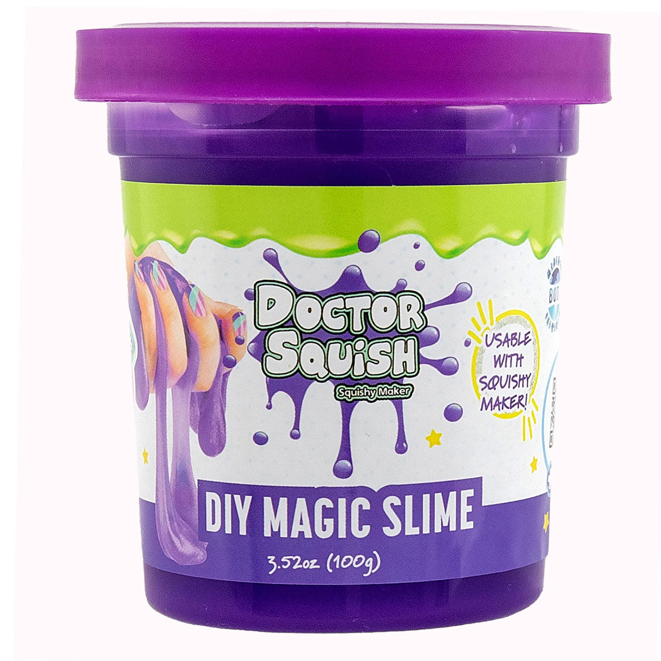 Boti Doctor Squish Slijm Voordeelpakket Groen en Paars, 240 gram
