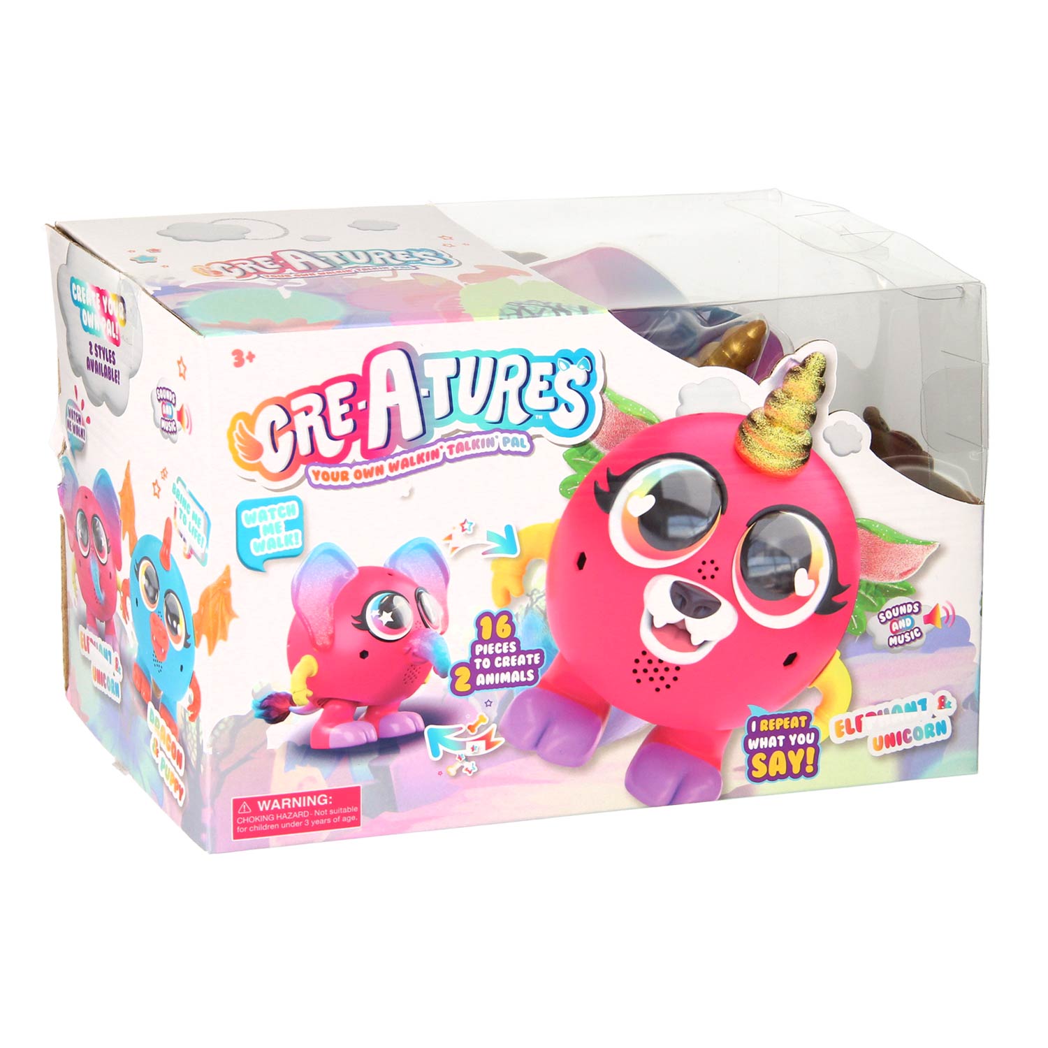 Boti Creatures Creëer je eigen wandelende Monsta Olifant en Eenhoorn