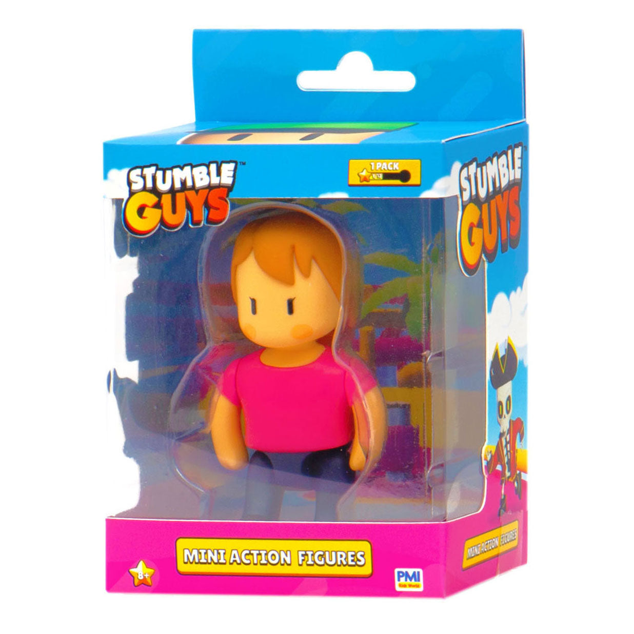 Boti Stumble Guys mini-actiefiguur - ms. struikelen