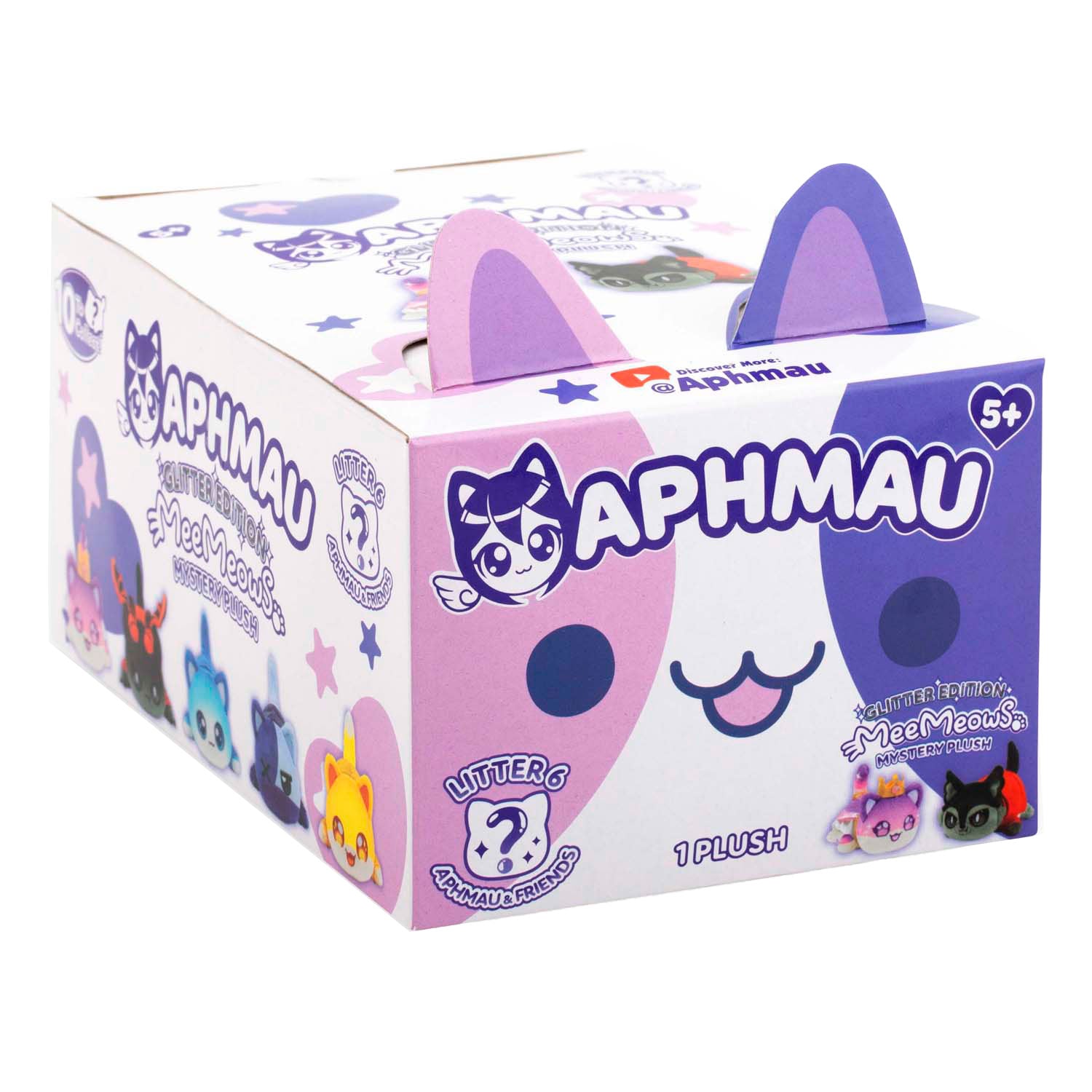 Boti aphmau friends 6 verrassing meemeows knuffel pluche, 15cm