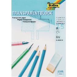 Overtrekpapier folia a3 80 g m² transparant 25 vellen