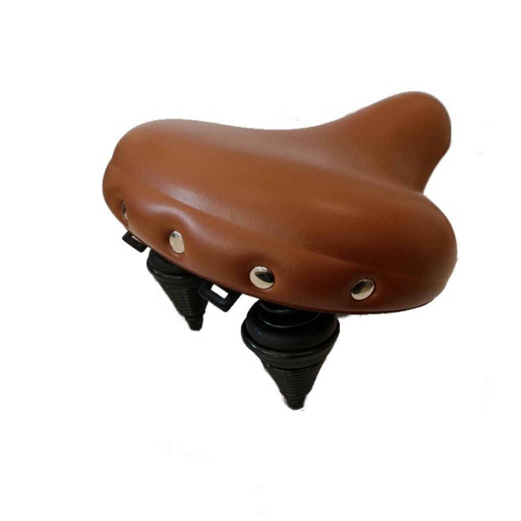 Selle comfortzadel retro xl bruin, zonder strop