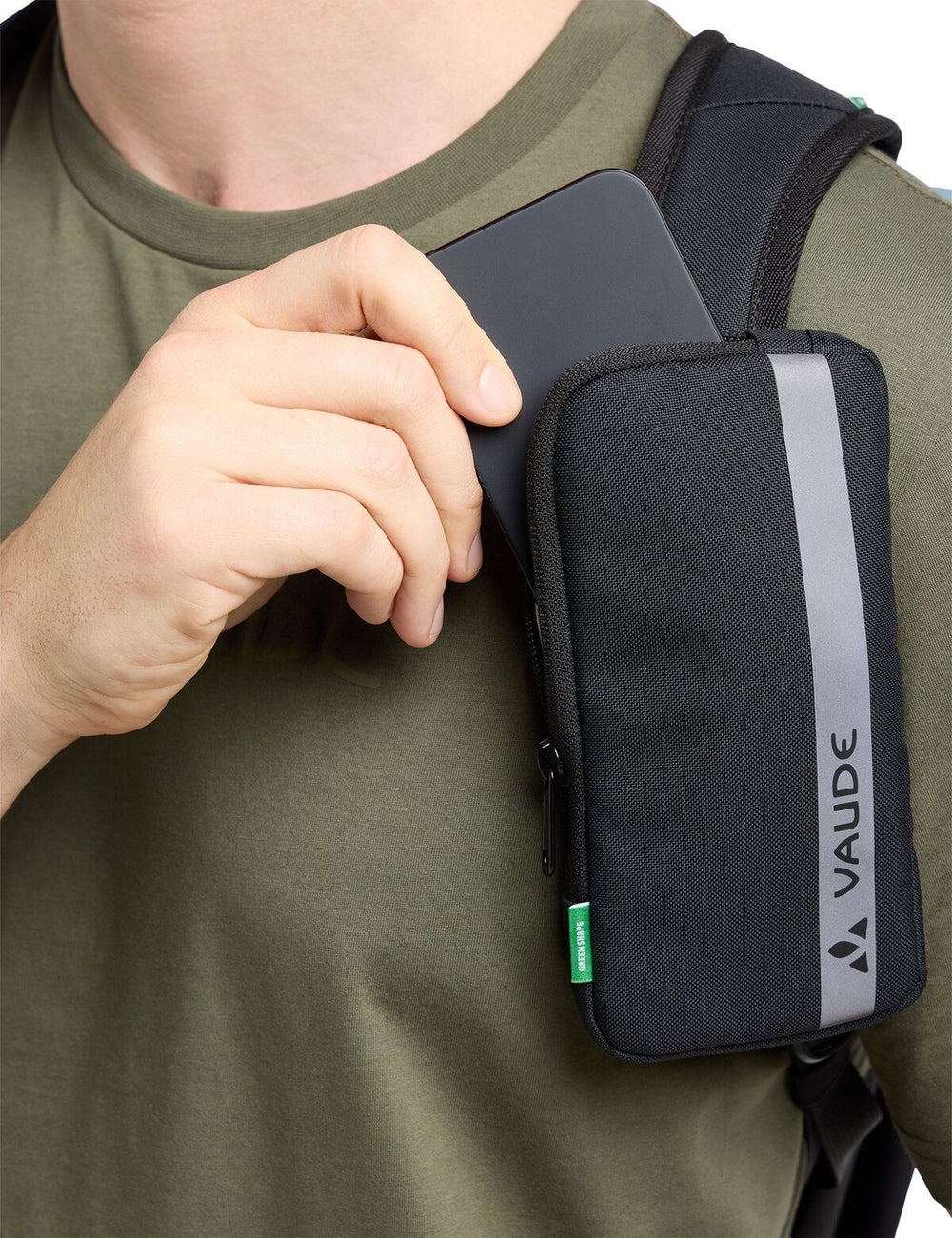 Vaude shoulder strap phone bag - smartphone bag black