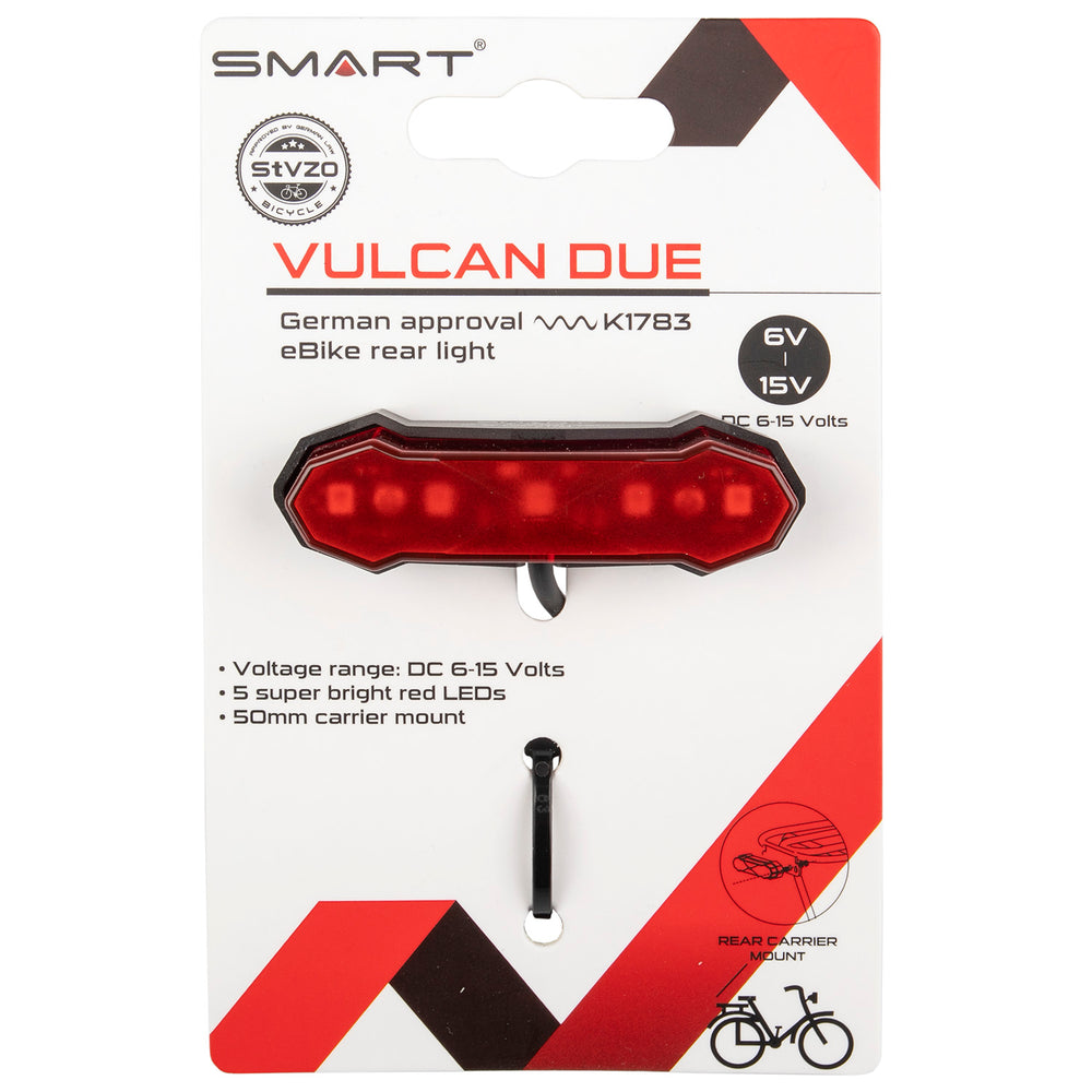 Smart vulcan due e-bike carrier rear light