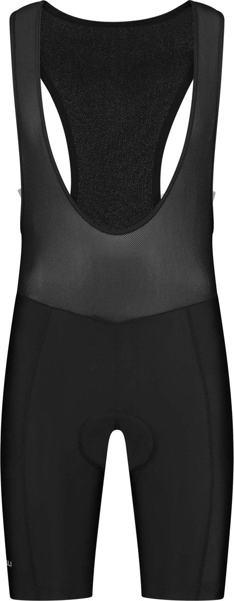 Rogelli econ korte fietsbroek kids - bretels - zwart - 140