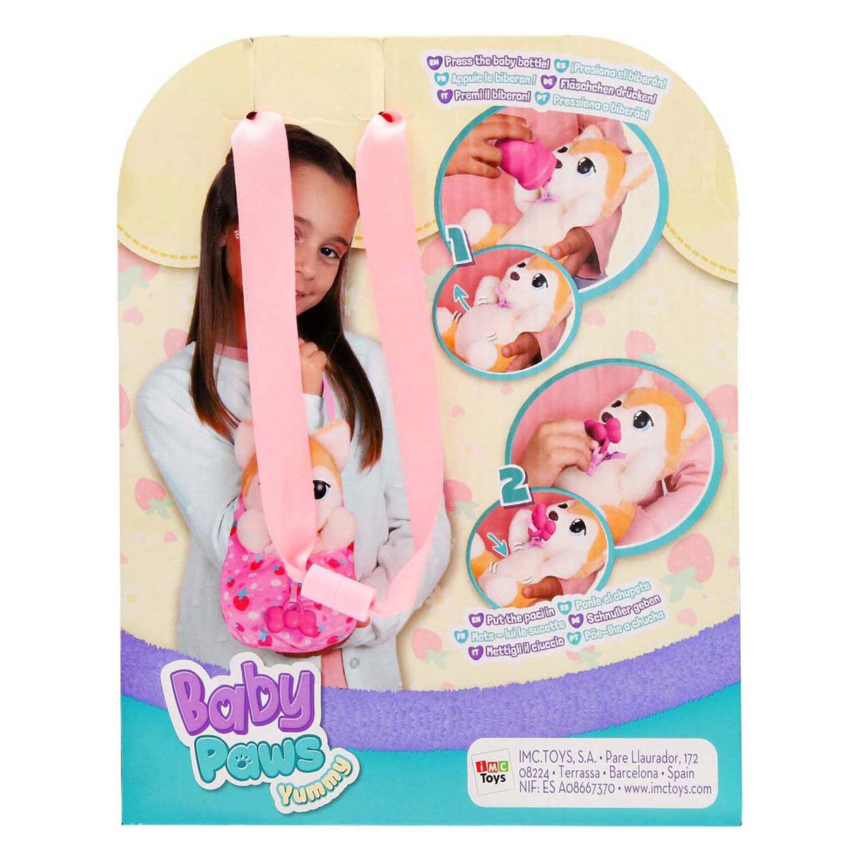 Imc toys baby paws yummy shiba inu knuffel - 20cm