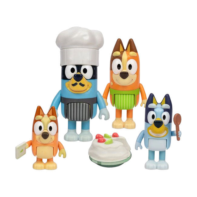 Moose toys bluey dessert speelset - 4 figuren