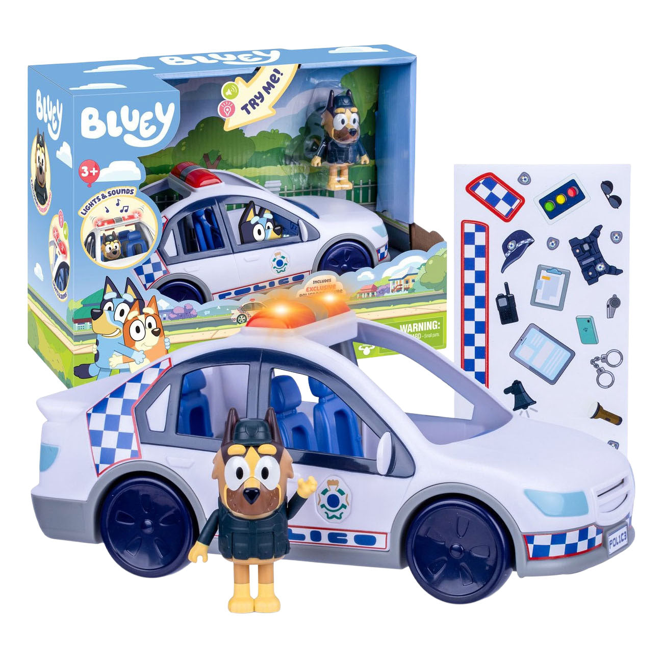 Spectron bluey politieauto met licht geluid