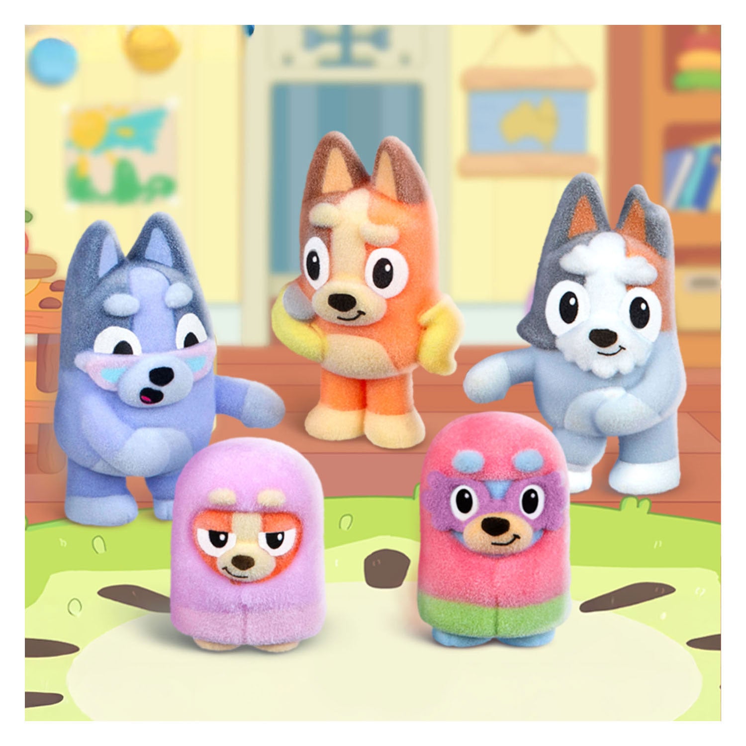 Spectron bluey fuzzies verzamelfiguren verrassingsset