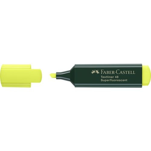 Tekstmarker textliner 154807 faber-castell schuine punt geel