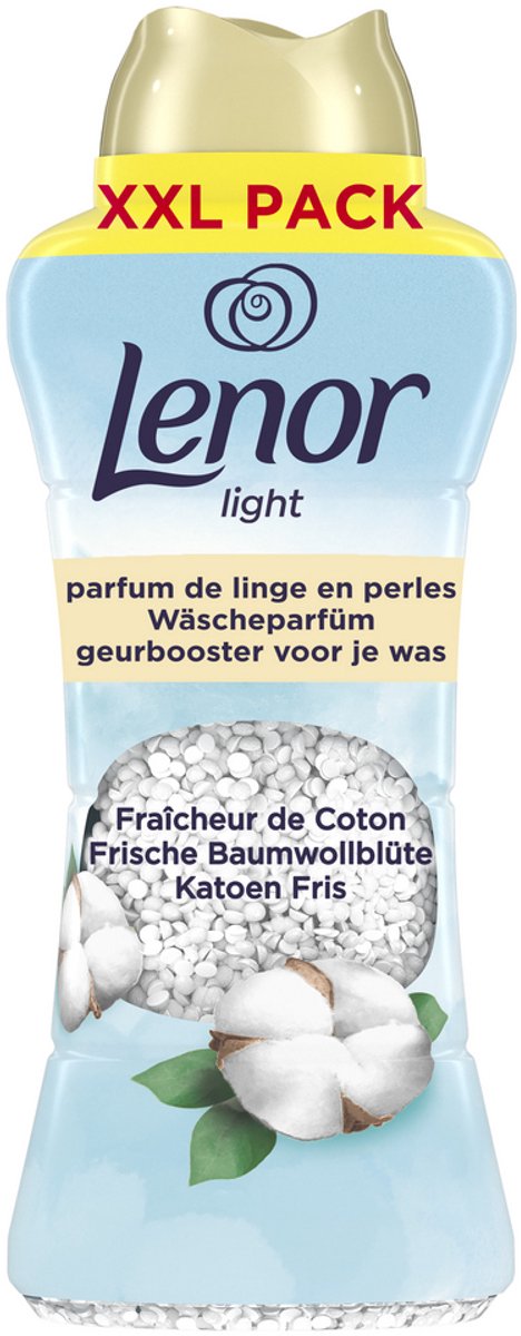 Lenor light geurbooster katoen fris - 735 gram - wasparfum - xxl verpakking