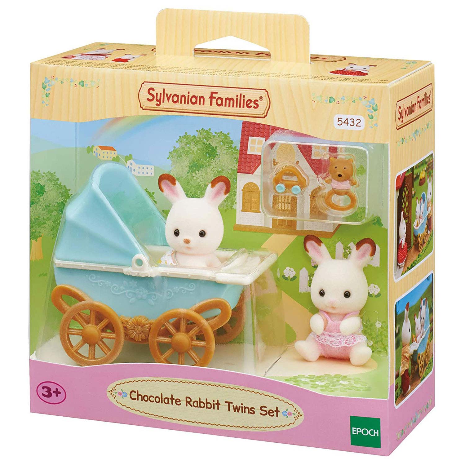 Epoch Sylvanian families 5432 set tweeling chocolade konijn