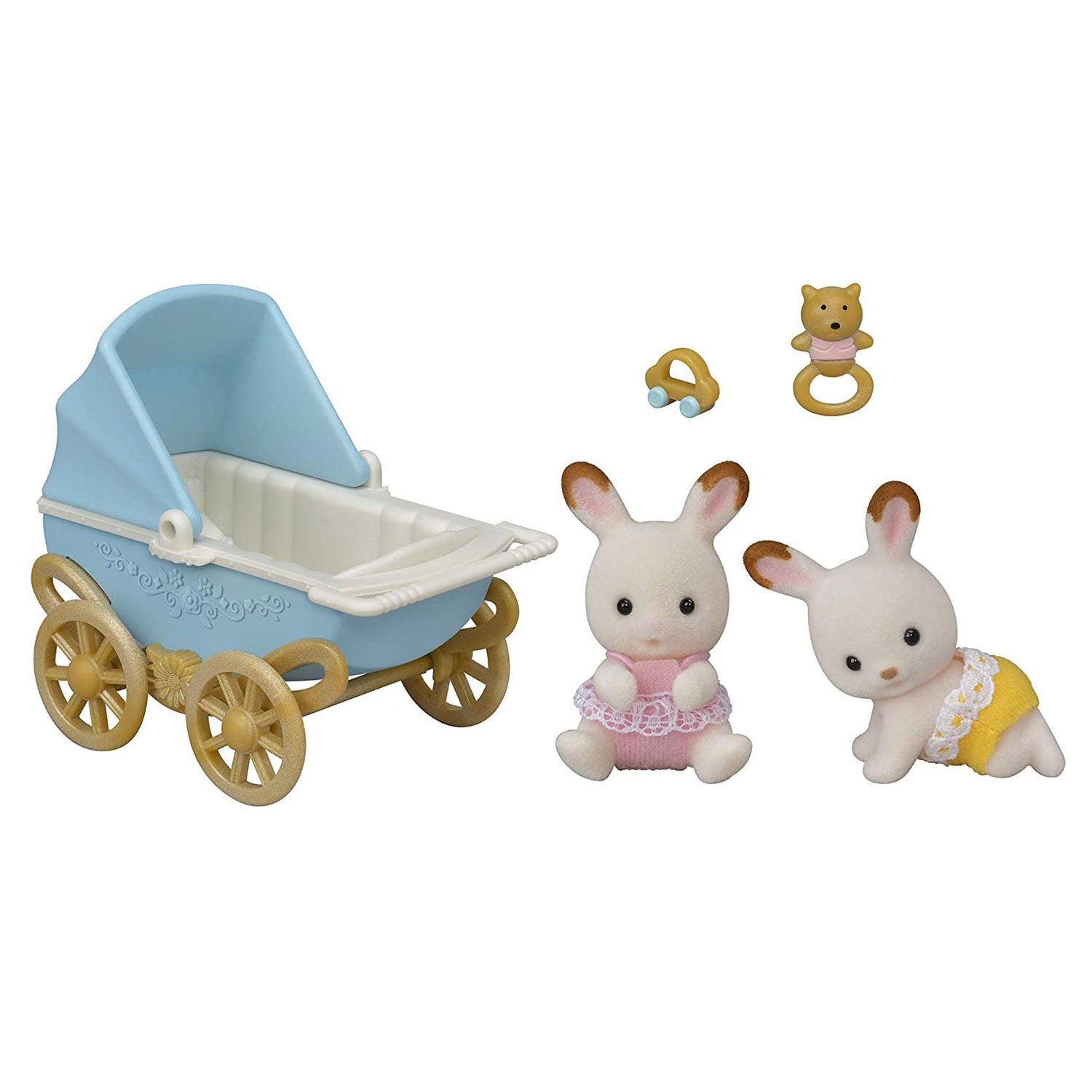 Epoch Sylvanian families 5432 set tweeling chocolade konijn