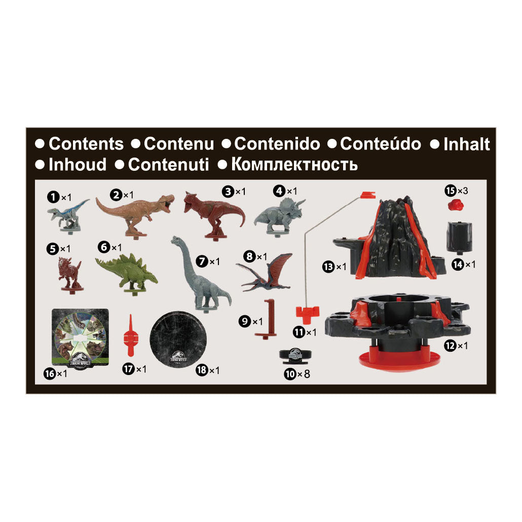 Epoch spel jurassic world wankelende vulkaan