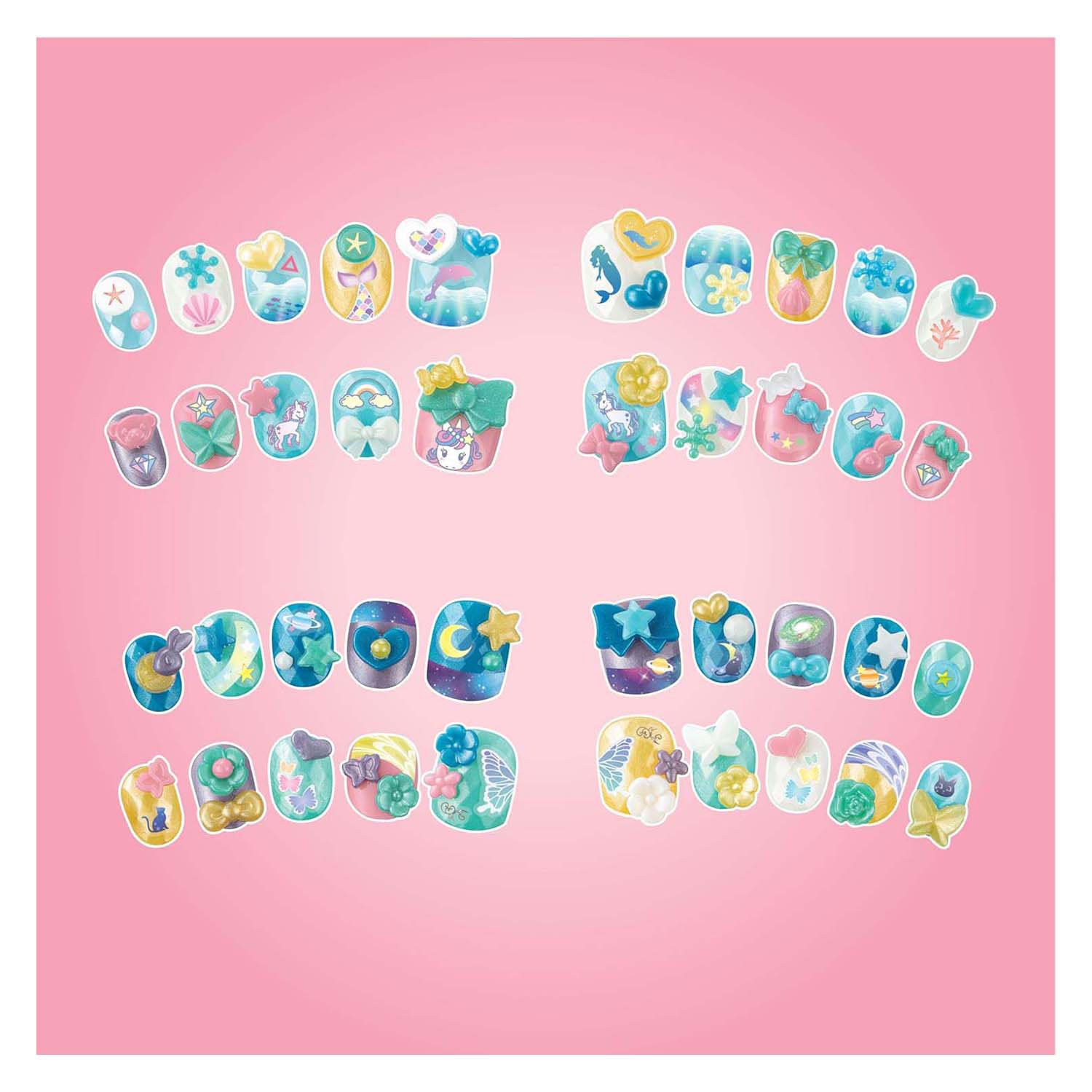 Aquabeads magische navulling nagelset- 40 nagels