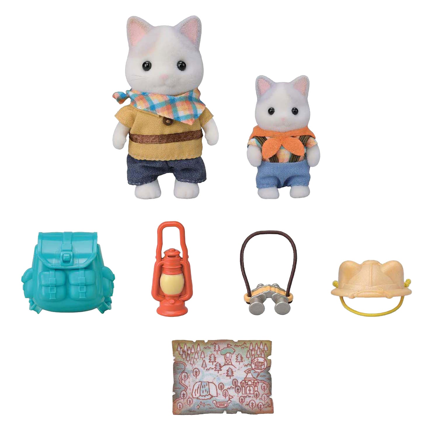 Epoch sylvanian families 5763 duo avonturies latte kat broer en baby