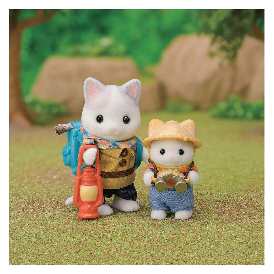 Epoch sylvanian families 5763 duo avonturies latte kat broer en baby