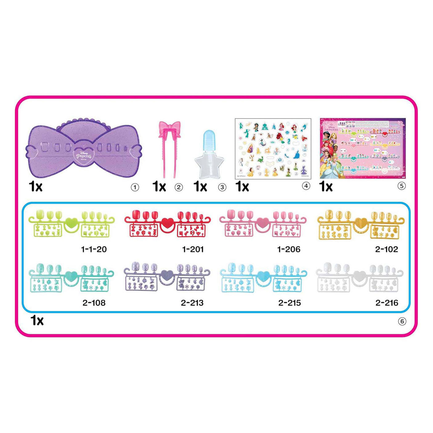 Epoch aquabeads nagelstudio disney prinses