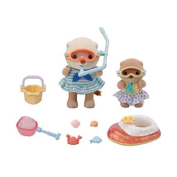 Sylvanian families 5804 zeeotter zussen- splashy snorkel set