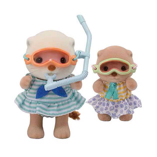 Sylvanian families 5804 zeeotter zussen- splashy snorkel set