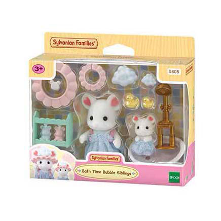 Epoch sylvanian families 5805 bubbel badtijd broer zus