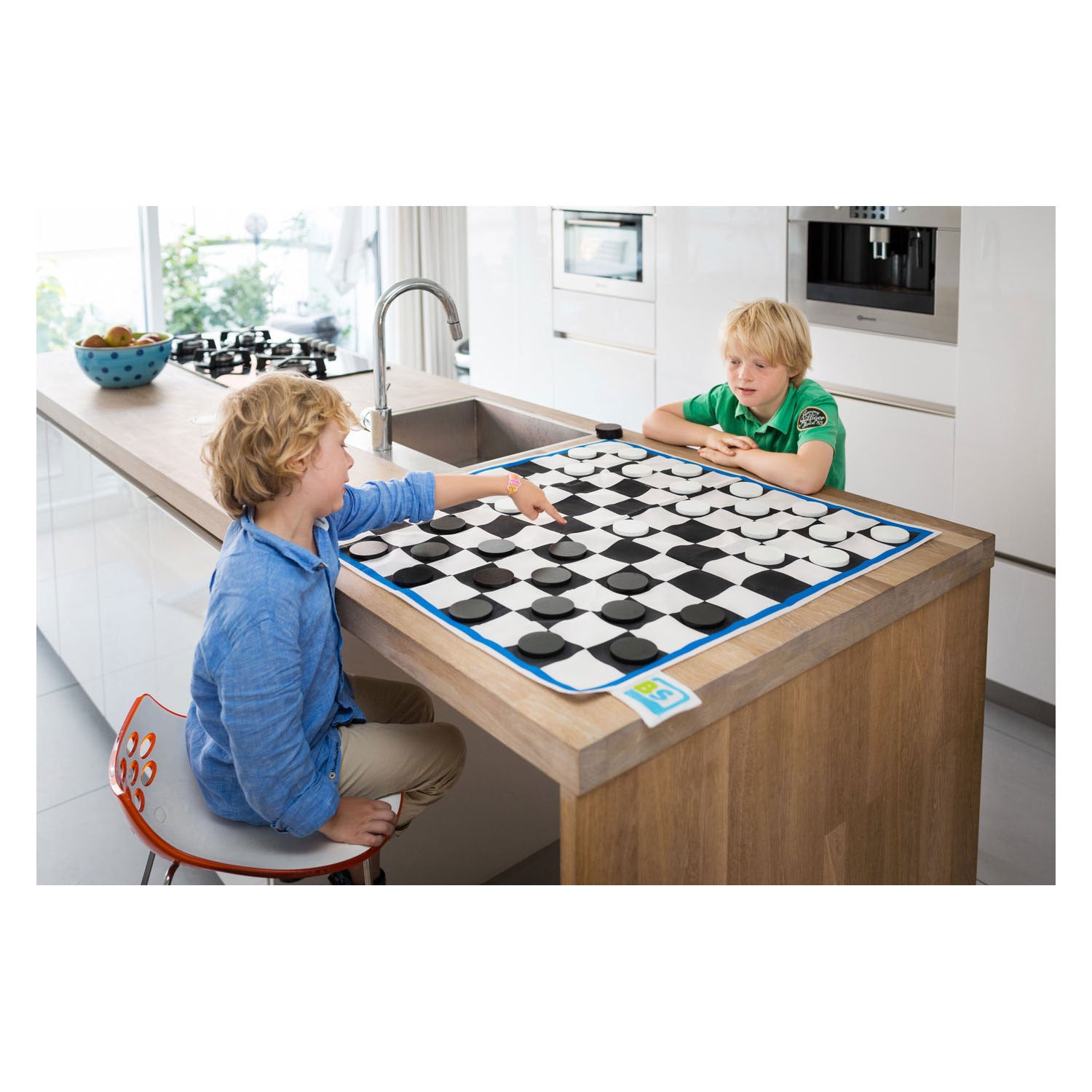 Bs speelgoed dammen xl hout - denkspel