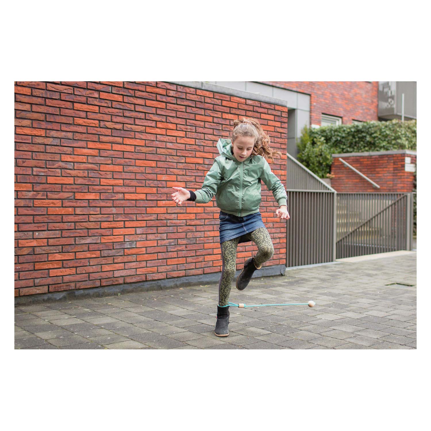 Bs toys enkelspringbal blauw