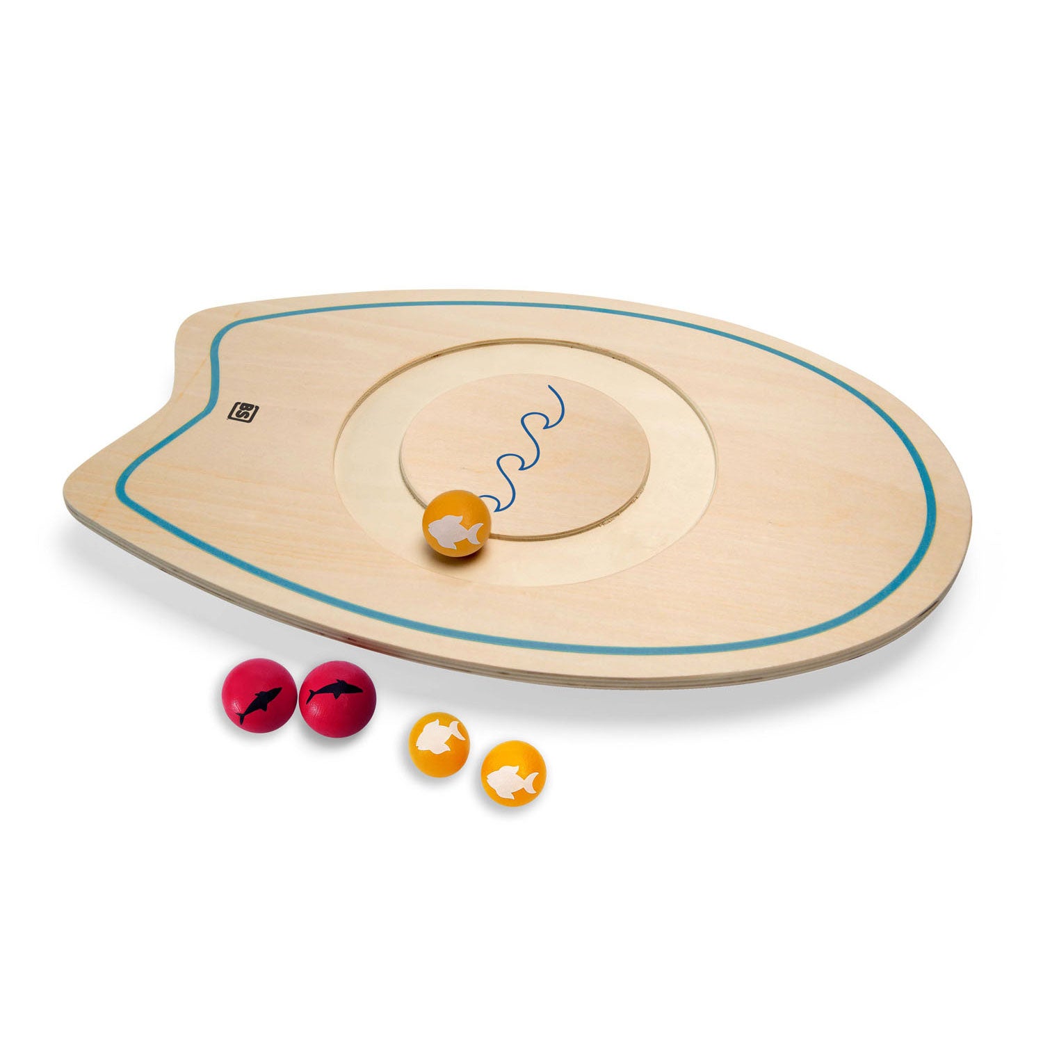 Bs Toys balans surfplank hout - balansspel