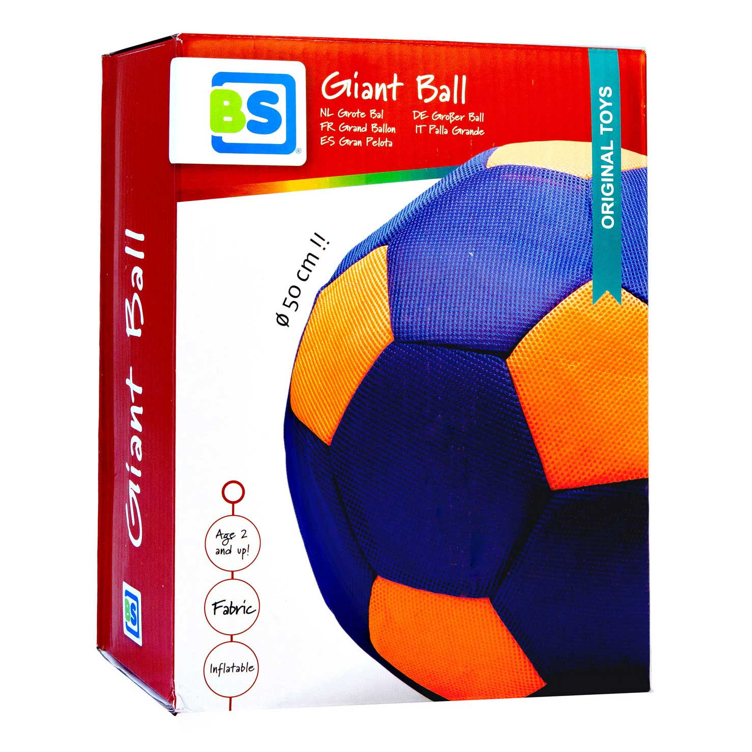 Bs speelgoed grote oplaasbare bal, 50cm