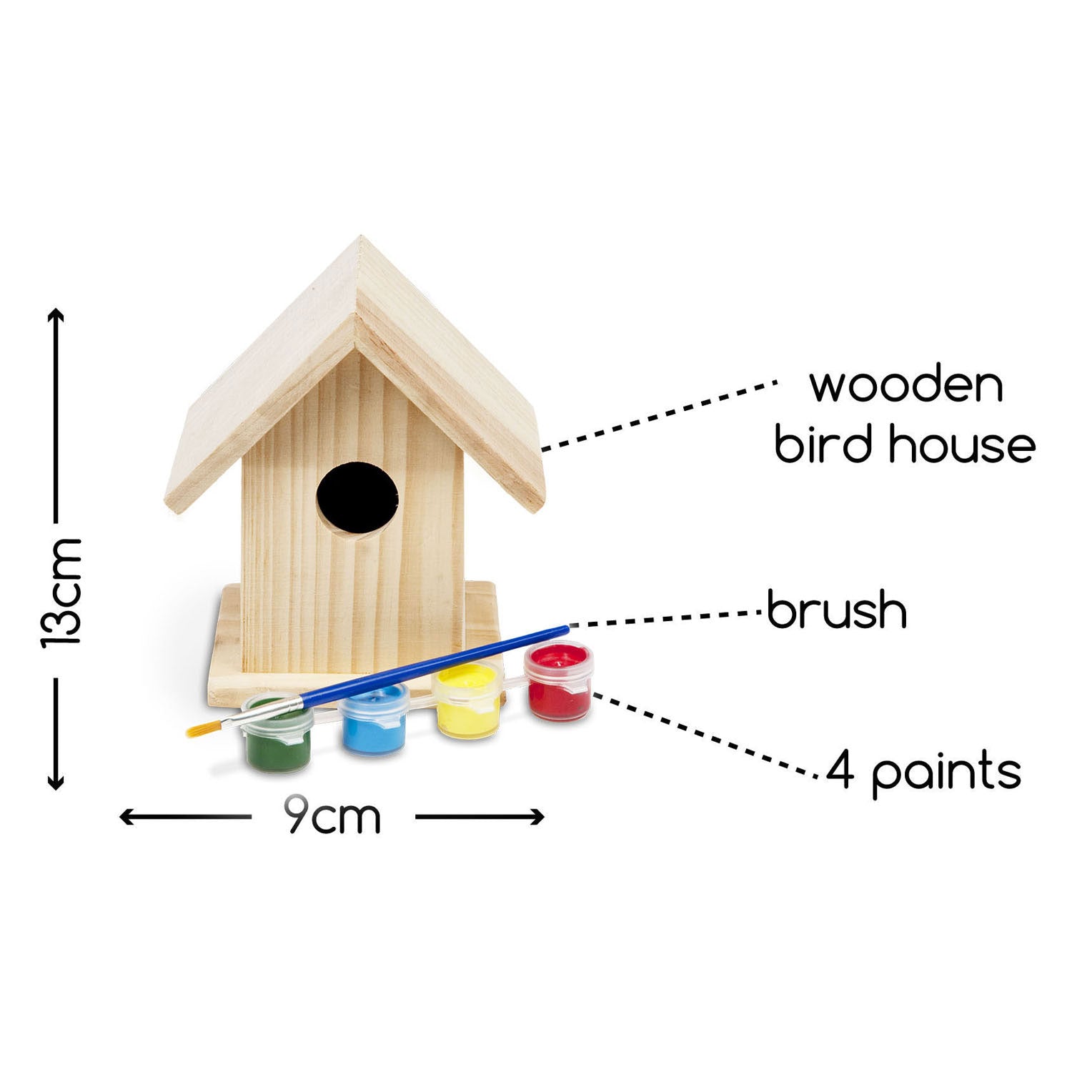 Bs Toys maakt je eigen houten vogelhuisje bouwset
