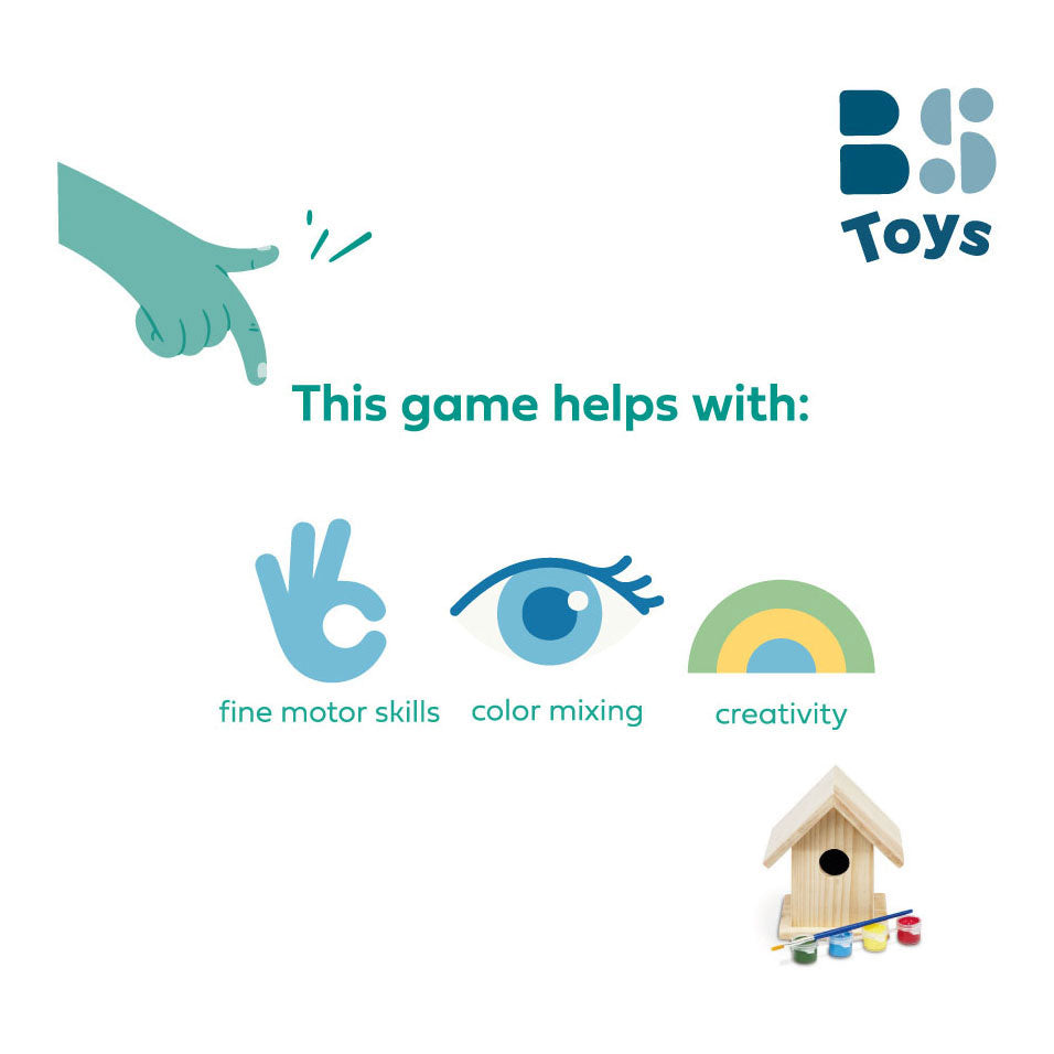 Bs Toys maakt je eigen houten vogelhuisje bouwset