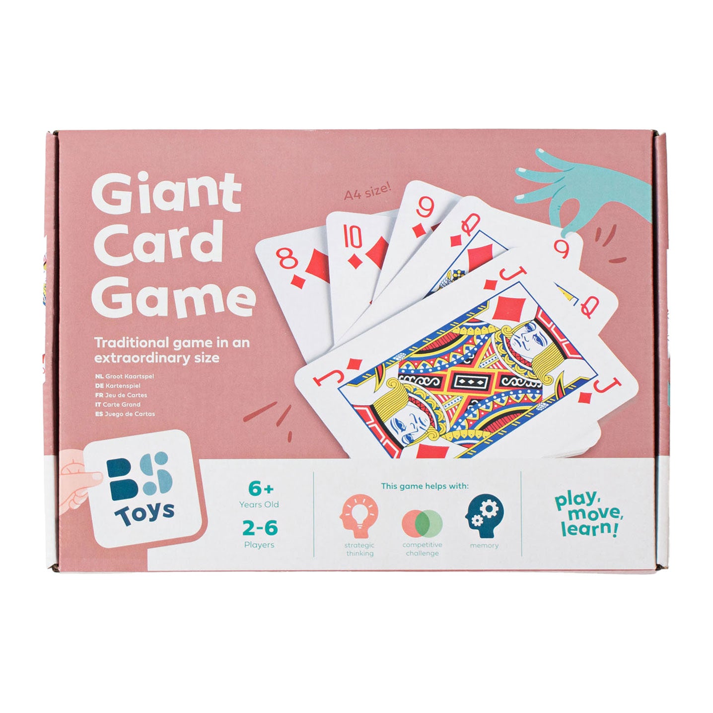 Bs speelgoed speelkaarten groot, 54dlg.
