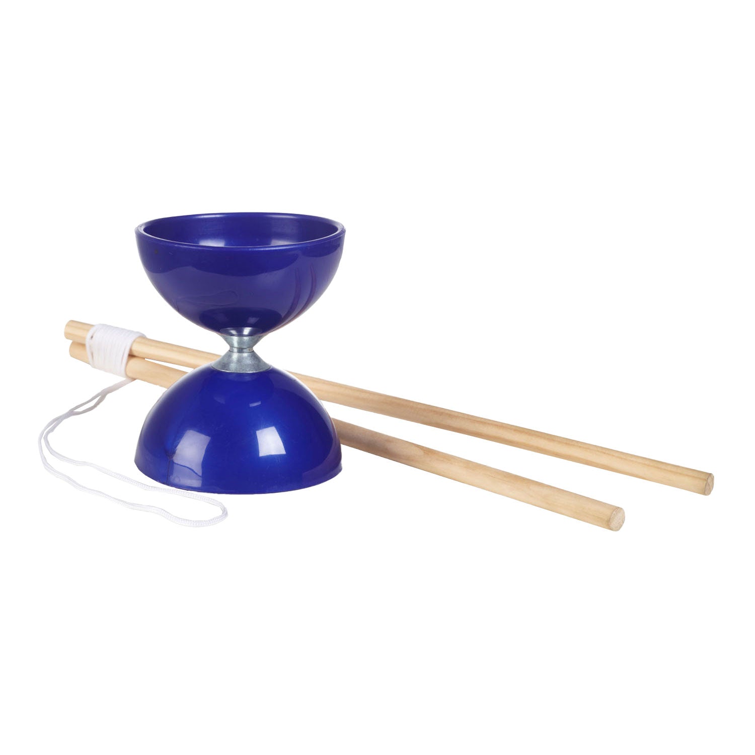 Bs speelgoed diabolo met stokken blauw
