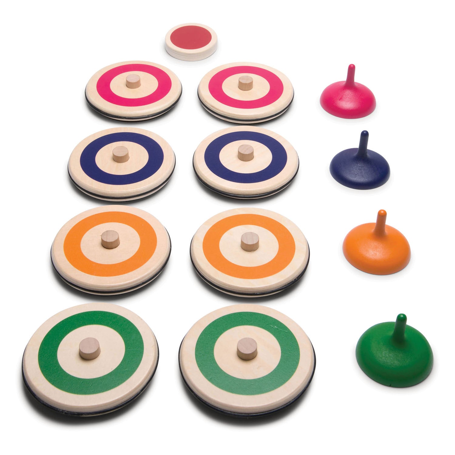 Bs speelgoed houten indoor curlingspel, 13dlg.
