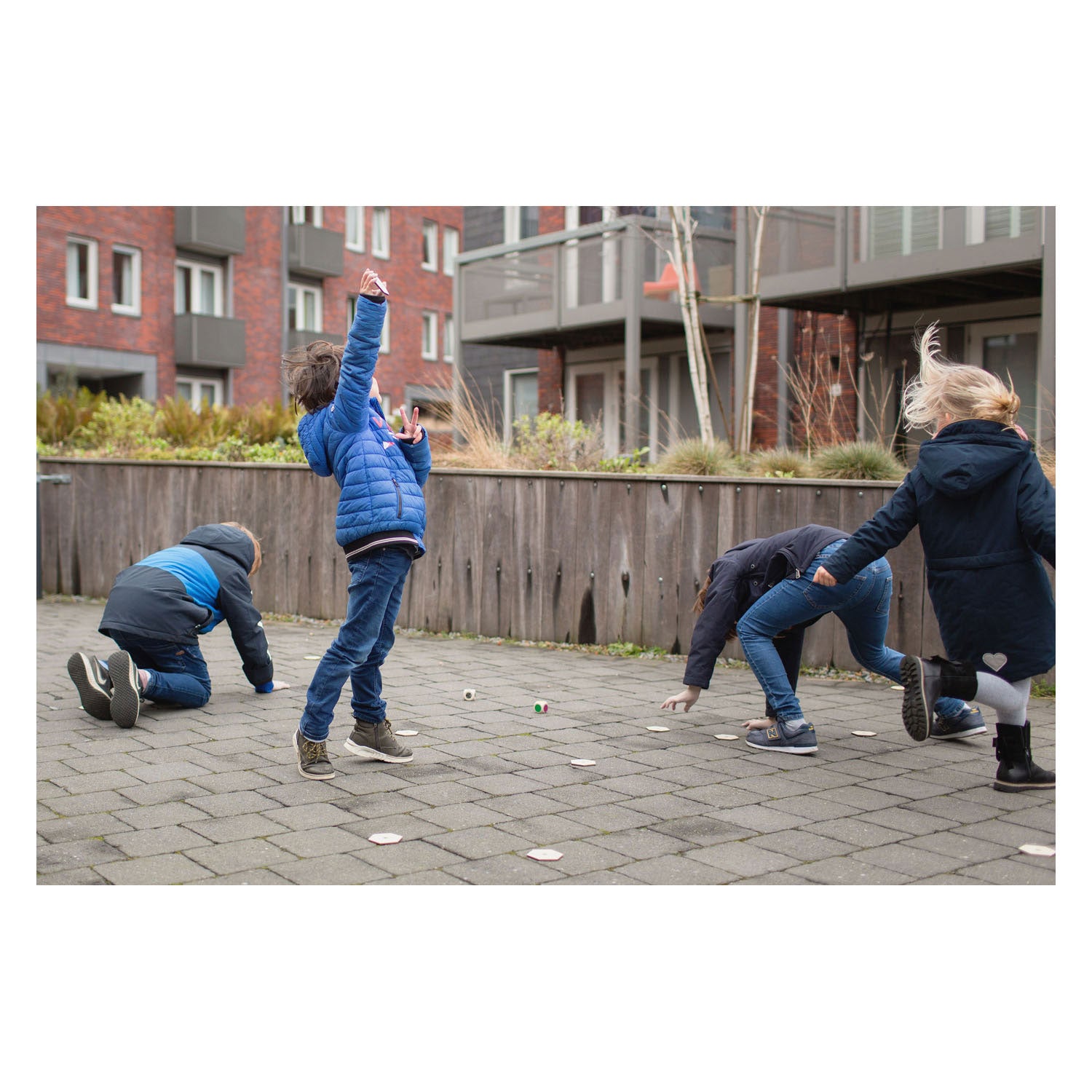 Bs speelgoed houten beestjes zoekspel, 20dlg.