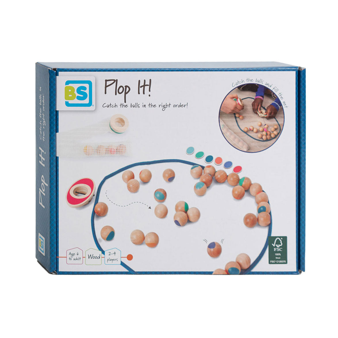 Bs speelgoed plop it! houten spel