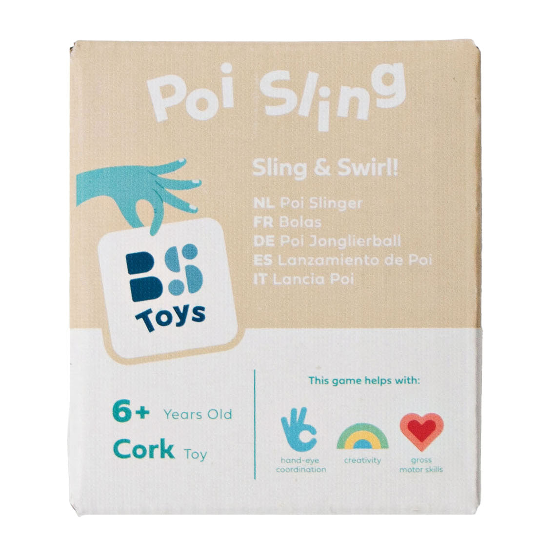 Bs toys poi slinger - dansen - bewegen - cadeau kind - met gekleurde linten