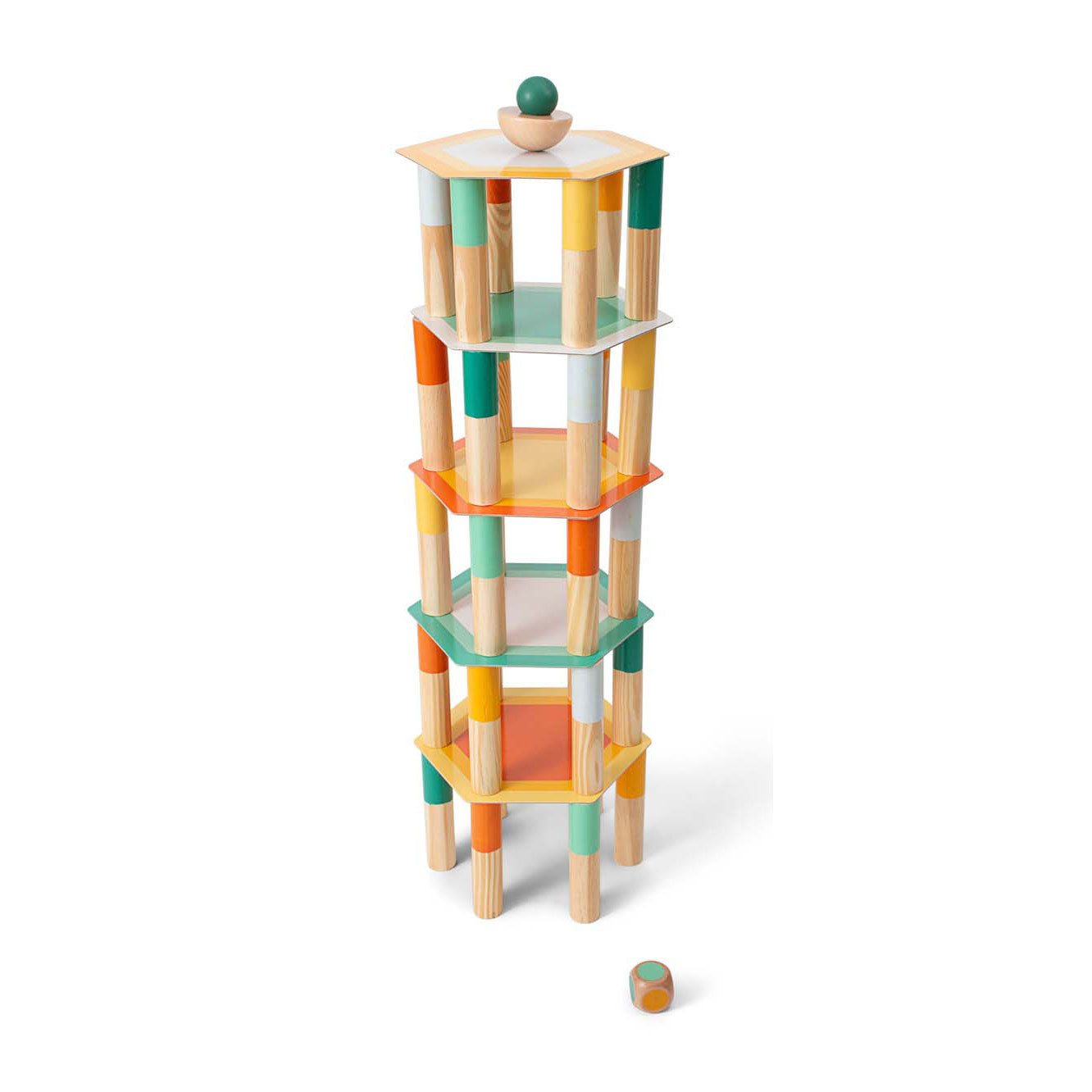 Bs speelgoed mega houten balansspel, 38dlg.