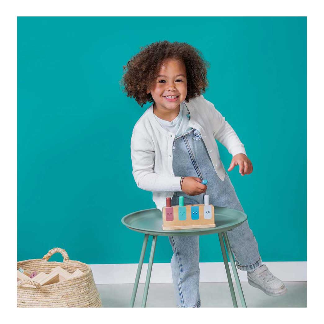 Bs toys houten pop-up spel - 5dlg.