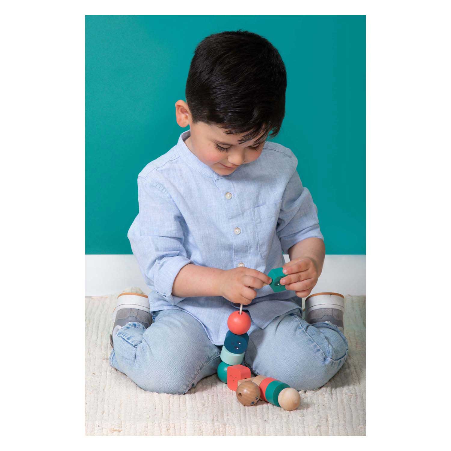 Bs toys junior beads ga533 – kinderspeelgoed houten kralen rijtje