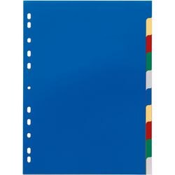 Tabbladen durable 6740 polypropyleen a4 220x297mm assorti 10 tabs