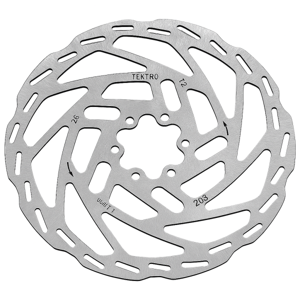 Tektro tr203-54 remschijf rotor RVS ø203mm 2.3mm 6-punt zilver