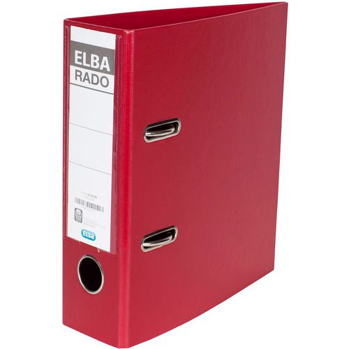 Ordner elba rado plast rood a5 500 vel karton pvc