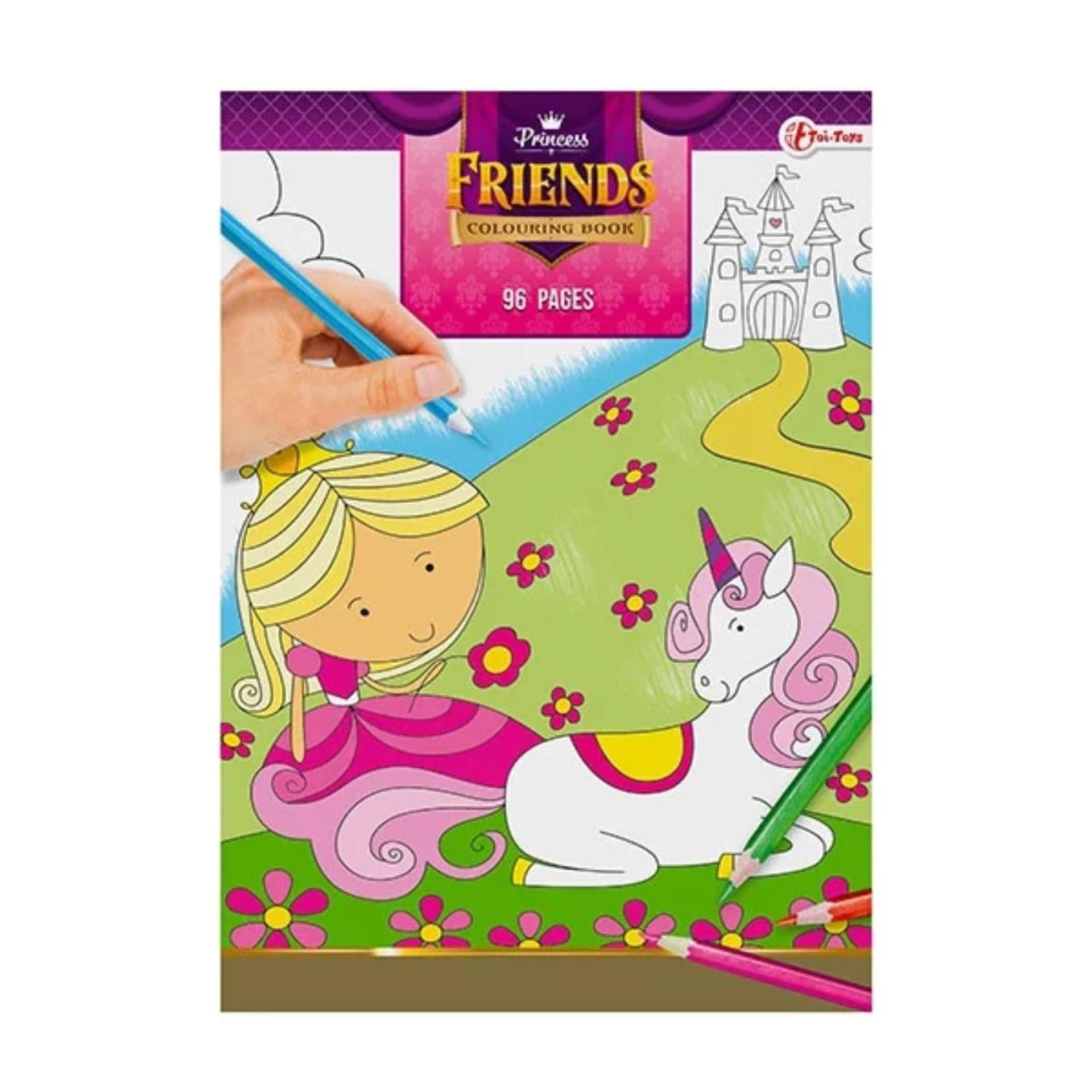 Prinsessenvriendjes kleurboek 96 bladzijden