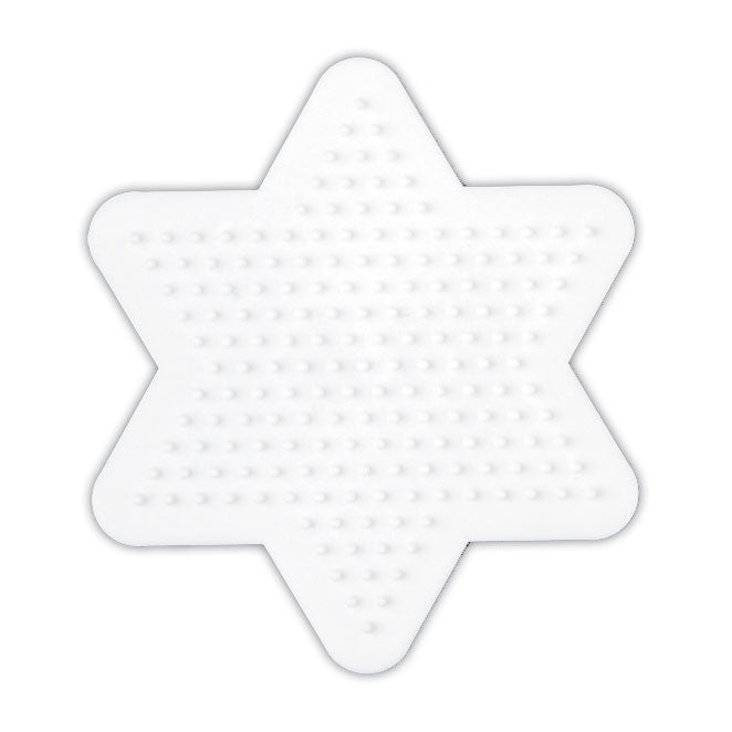 Hama strijkkralen grondplaat ster klein wit | 10 stuks