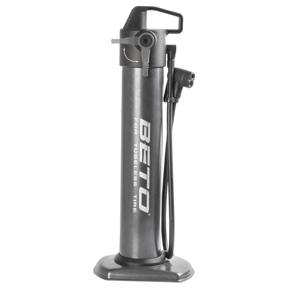 fietspomp universeel (av,dv,fv) 13 Bar staal grijs