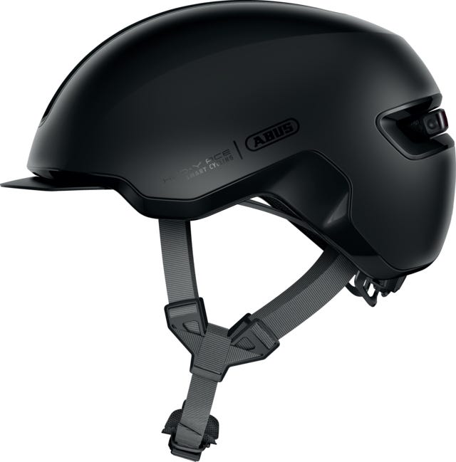 Abus helm Hud-Y fluweel Zwart S 48-54 cm