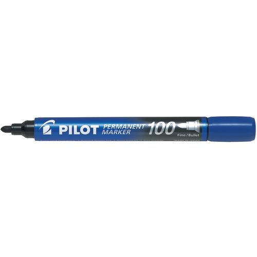 Permanent marker pilot 100 1mm ronde punt blauw