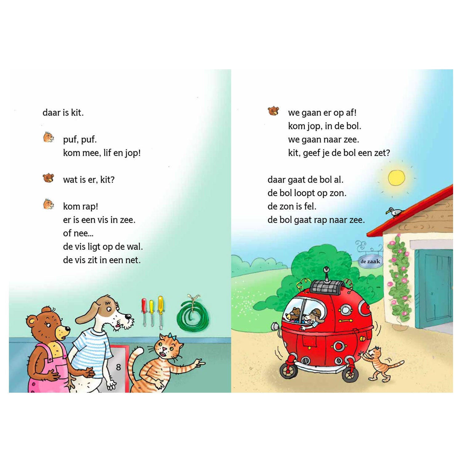 Kluitman een vis aan wal
